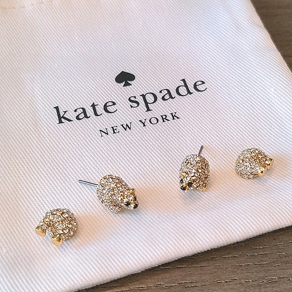 NEW Kate Spade Cold Comforts Polar Bear Studs - Picture 4 of 8